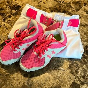 Toddler Under armor cleats, Tball pants and belt